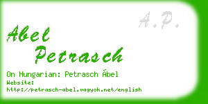 abel petrasch business card